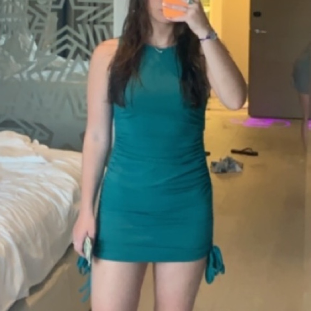 scrunched dress